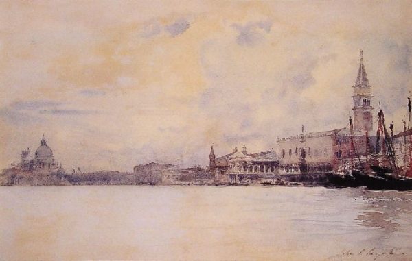 The Entrance to the Grand Canal, Venice by John Singer Sargent