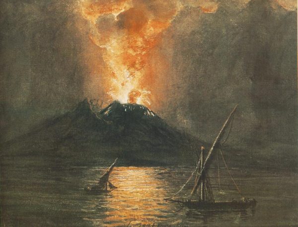The Eruption of the Vesuv by Miklos Barabas