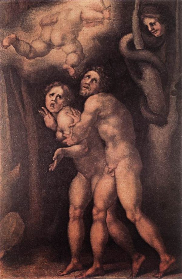 The Expulsion from Earthly Paradise by Jacopo Pontormo