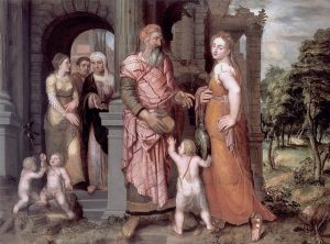 The Expulsion of Hagar by Michiel van Coxcie - hand-painted oil reproduction