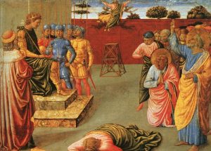 The Fall Of Simon Magus by Benozzo Gozzoli - hand-painted oil reproduction