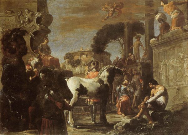 The Fall of Simon Magus by Leonard Bramer
