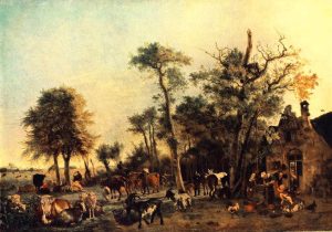 The Farm by Paulus Potter - hand-painted oil reproduction