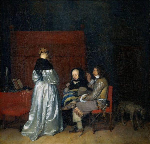 The Fatherly Admonition by Gerard ter Borch