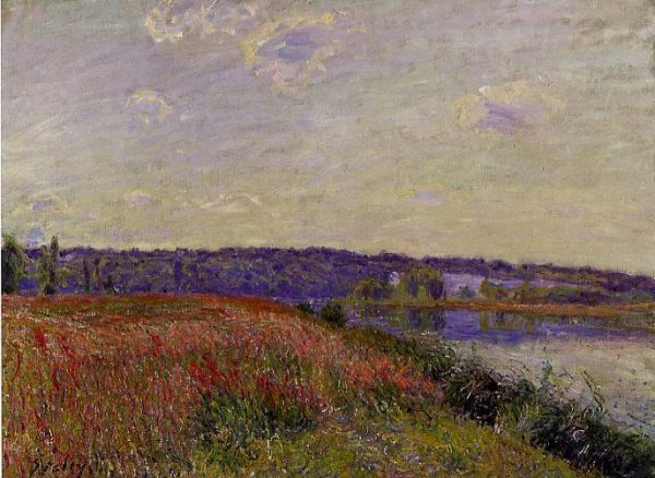 The Fields and Hills of Veneux-Nadon by Alfred Sisley