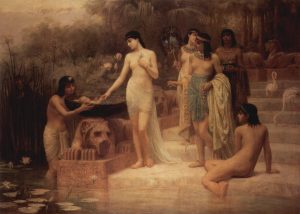 The Finding of Moses by Edwin Longsden Long - hand-painted oil reproduction