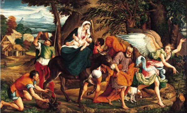 The Flight Into Egypt by Jacopo Bassano