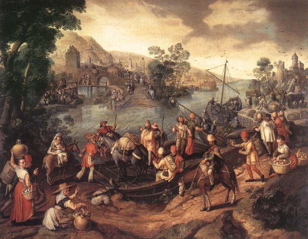 The Flight into Egypt by Joachim Beuckelaer