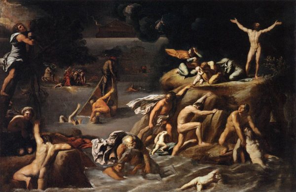 The Flood by Antonio Carracci