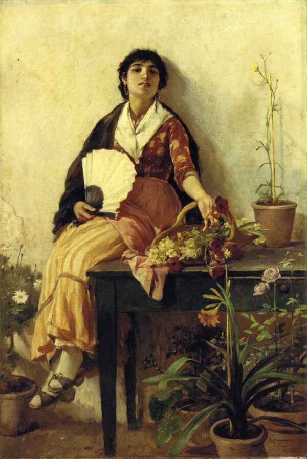 The Florentine Girl by Frank Duveneck