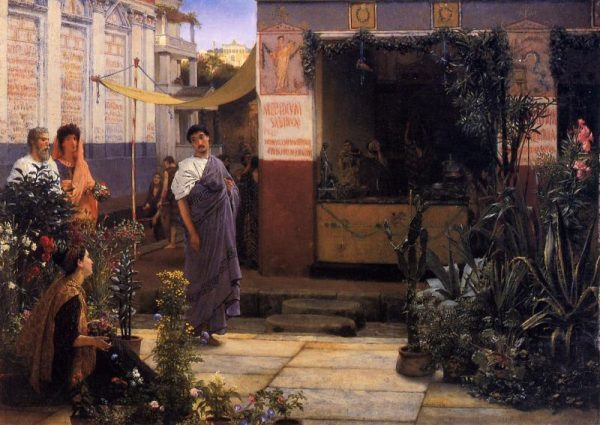 The Flower Market by Lawrence Alma-Tadema