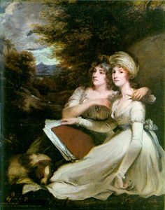 The Frankland Sisters by John Hoppner - hand-painted oil reproduction