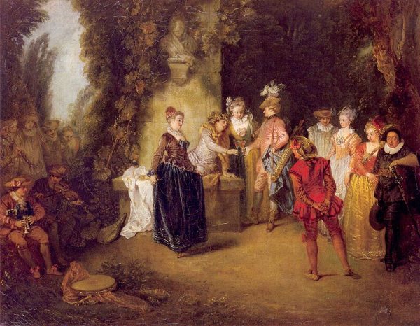 The French Theater by Antoine Watteau