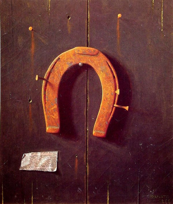 The Golden Horseshoe by William Michael Harnett