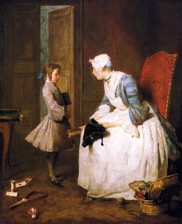 The Governess by Jean-Baptiste-Simeon Chardin