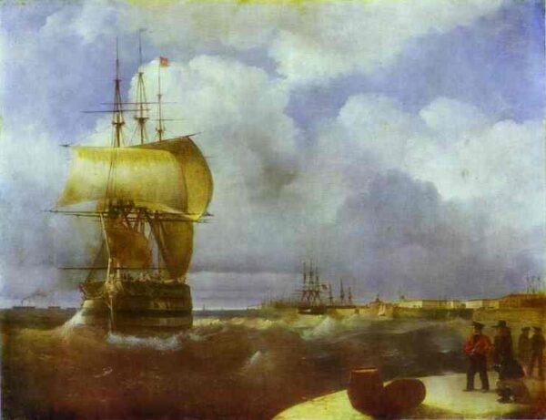 The Great Roads At Kronstadt by Ivan Aivazovsky