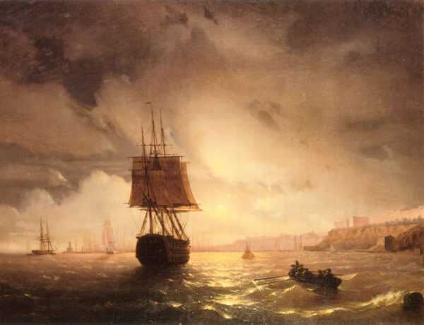 The Harbor at Odessa on the Black Sea by Ivan Aivazovsky