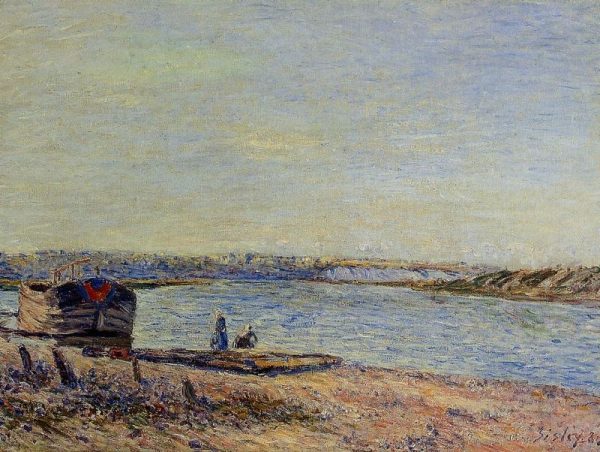 The Hills of Veneux, Seen from Saint-Mammes by Alfred Sisley