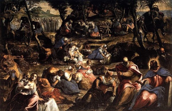 The Jews in the Desert by Tintoretto