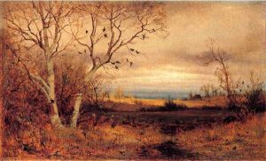 The Lake by Jervis McEntee - hand-painted oil reproduction