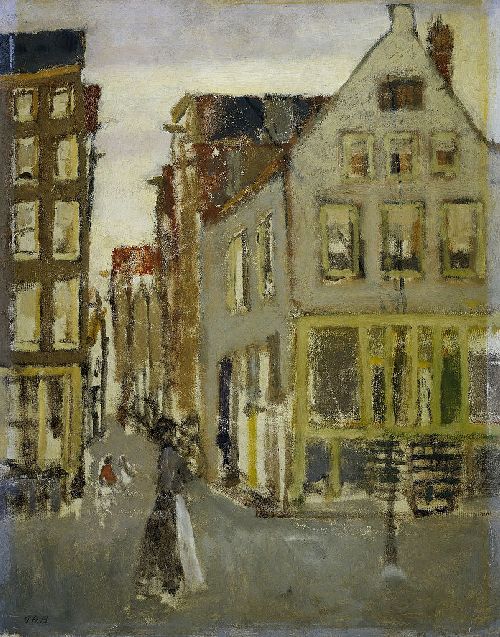 The Lauriergracht at the Tweede Laurierdwarsstraat by George Hendrik Breitner