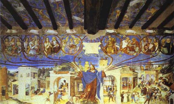 The Legend Of Saint Barbara by Lorenzo Lotto