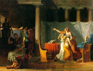 The Lictors Bring to Brutus the Bodies of His Sons by Jacques-Louis David - hand-painted oil reproduction