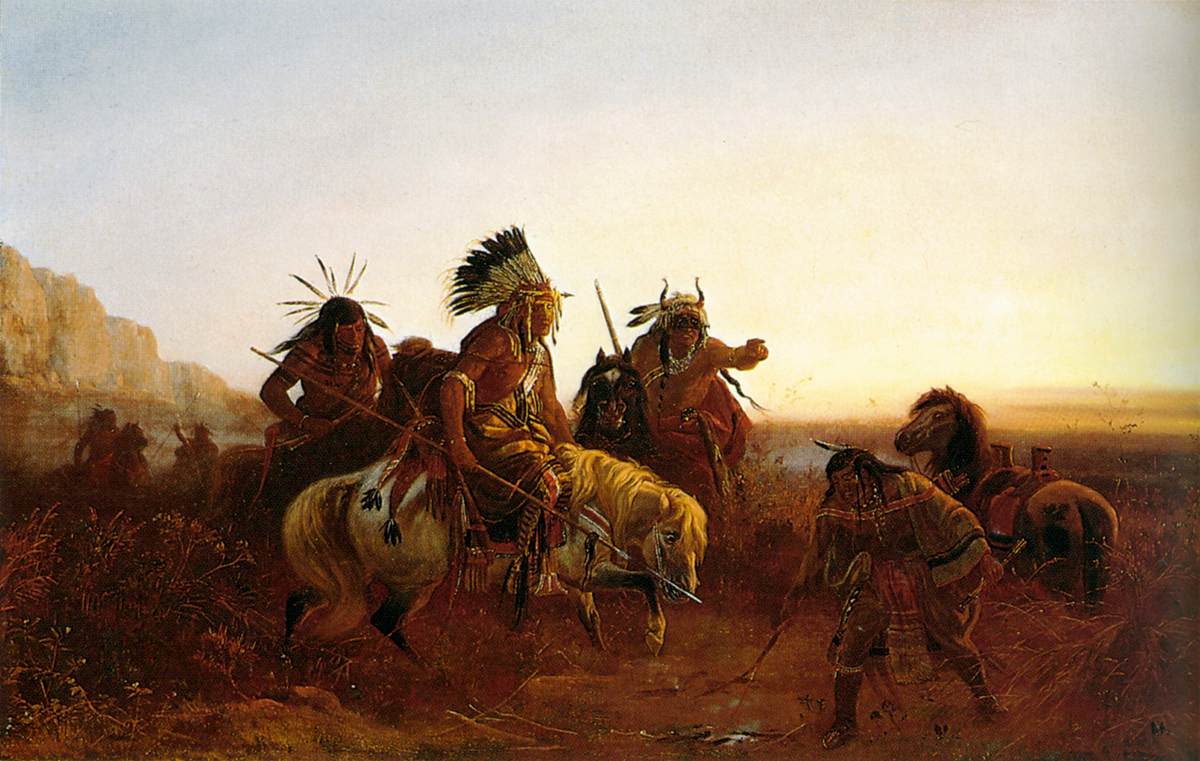 The Lost Trail by Charles Wimar - hand-painted oil reproduction