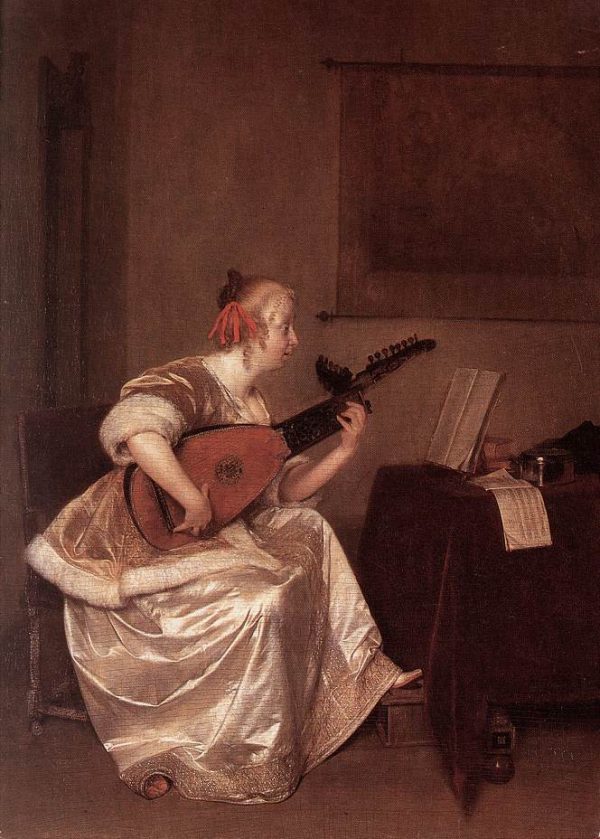 The Lute Player by Gerard ter Borch