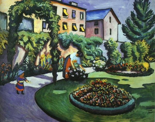 The Mackes' Garden At Bonn by August Macke