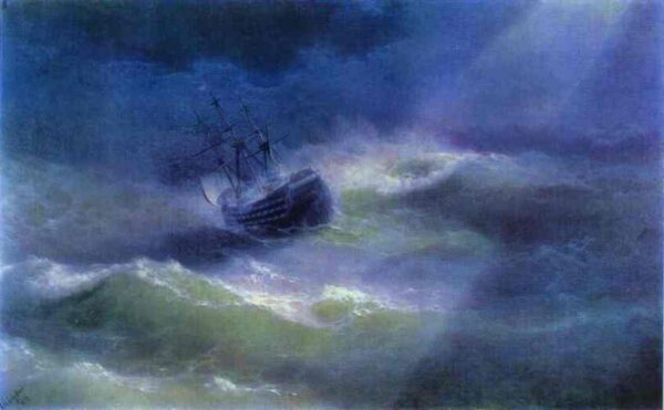The Mary Caught In A Storm by Ivan Aivazovsky