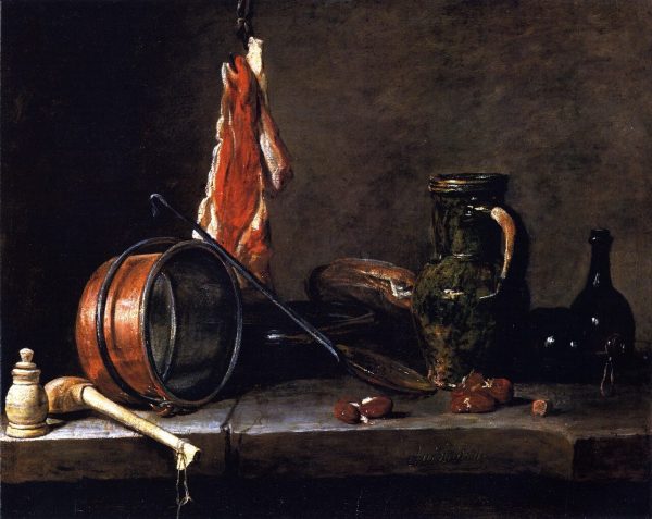 The Meat Day Meal by Jean-Baptiste-Simeon Chardin