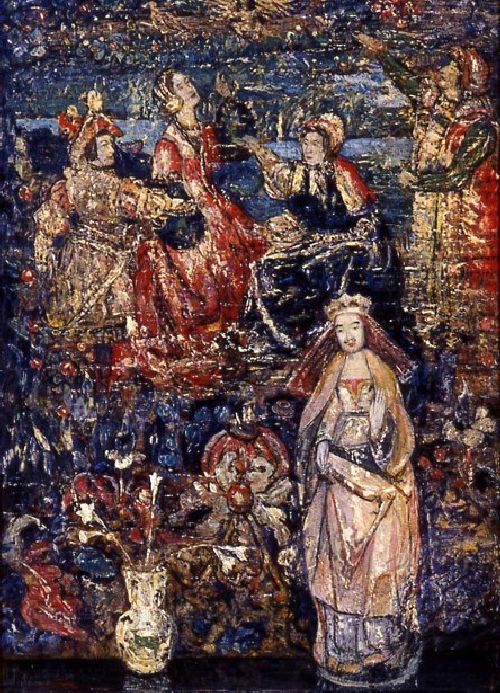 The Medieval Saint by Henry Dearth - hand-painted oil reproduction