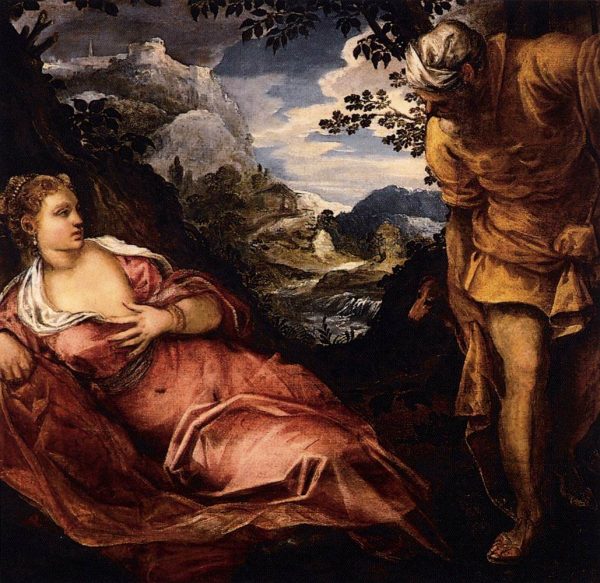 The Meeting of Tamar and Judith by Tintoretto