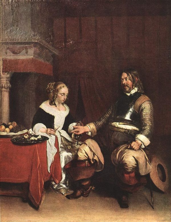 The Military Admirer by Gerard ter Borch