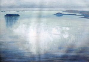 The Mirror 1916 by Arthur Wesley Dow - hand-painted oil reproduction