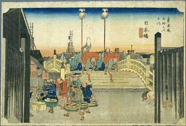 The Morning Glow at the Nihonbashi by Ando Hiroshige