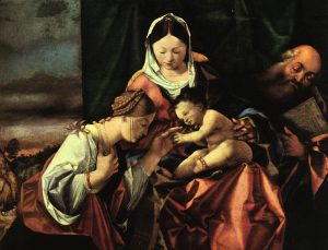 The Mystic Marriage of St. Catherine by Lorenzo Lotto - hand-painted oil reproduction