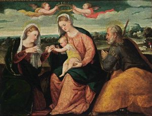 The Mystic Marriage of St Catherine by Veronese Bonifacio - hand-painted oil reproduction