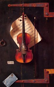 The Old Violin by William Michael Harnett - hand-painted oil reproduction