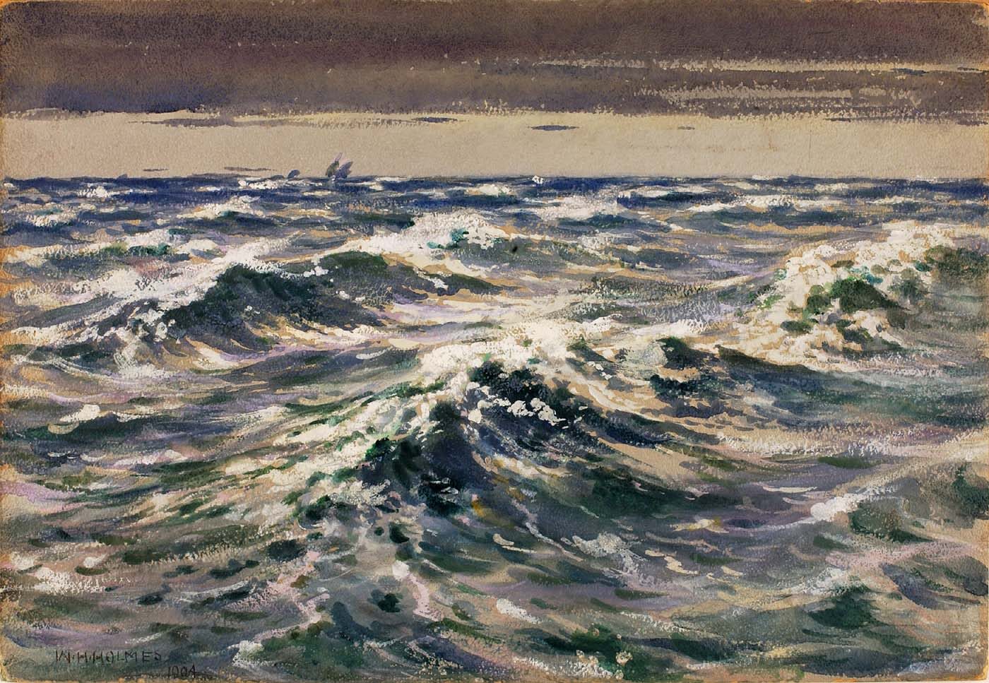The Open Sea by William Henry Holmes - hand-painted oil reproduction