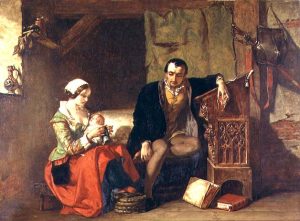 The Origin of the Stocking Loom 1847 by Alfred Elmore - hand-painted oil reproduction