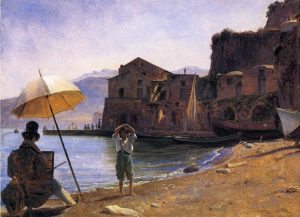 The Painter and the Boy by Thomas Fearnley - hand-painted oil reproduction