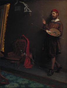 The Painter by Paul Peel - hand-painted oil reproduction