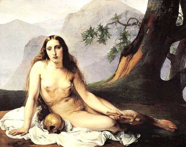 The Penitent Magdalene by Francesco Hayez - hand-painted oil reproduction