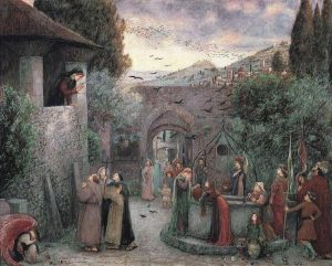 The Pilgrim Folk by Marie Spartali Stillman - hand-painted oil reproduction