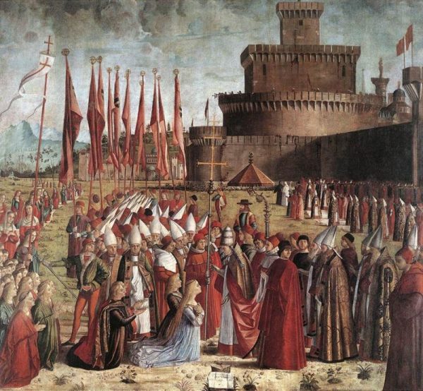 The Pilgrims Meet the Pope by Vittore Carpaccio