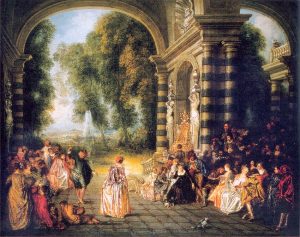 The Pleasures Of The Ball by Antoine Watteau - hand-painted oil reproduction