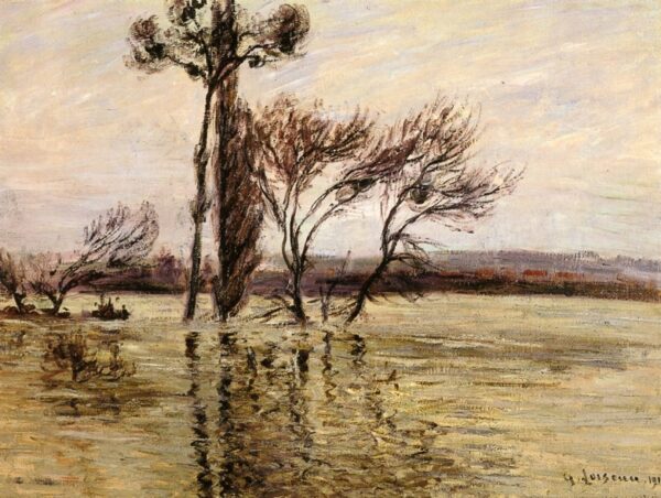 The Pointe de L'Ile Under Water by Gustave Loiseau