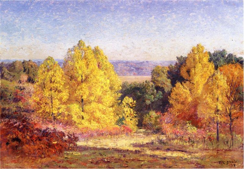 The Poplars by Theodore Clement Steele